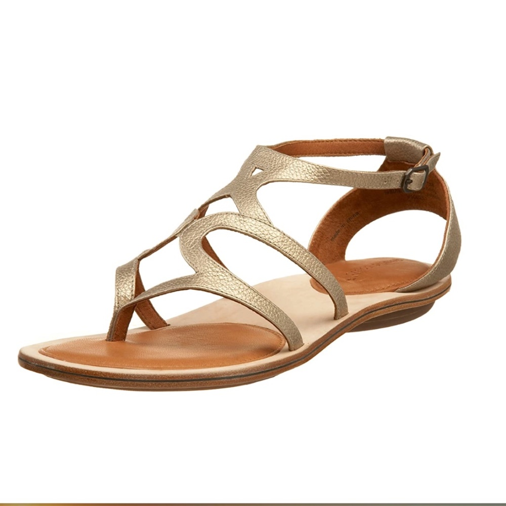 Gentle Souls Gold Sandals